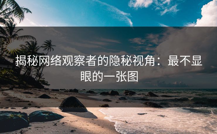 揭秘网络观察者的隐秘视角：最不显眼的一张图