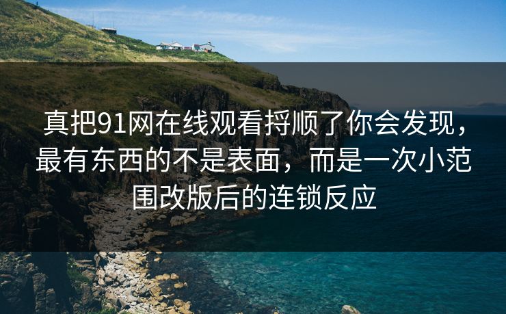 真把91网在线观看捋顺了你会发现，最有东西的不是表面，而是一次小范围改版后的连锁反应